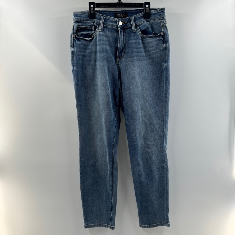Judy Blue Women’s Medium Wash Slim Fit Jeans Zipper Fly Size 9/29 - Picture 2 of 8